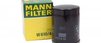 масляный фильтр Mann